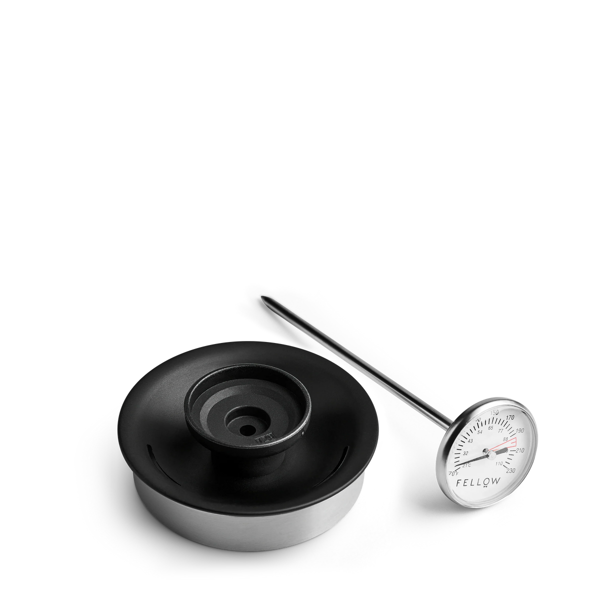 Stagg Stovetop Kettle Replacement Lid & Thermometer - Stagg Stovetop Kettle Replacement Lid & Thermometer - Matte Black | Fellow