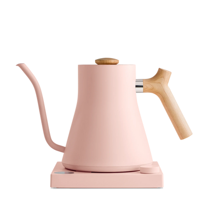 Rebrew Stagg EKG Electric Kettle - Rebrew Stagg EKG Electric Kettle - Warm Pink + Maple | Fellow